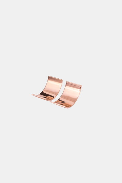 Rose gold plated statement earrings made in Germany