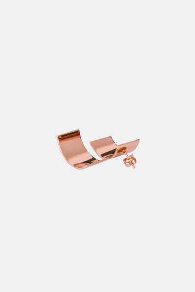 Rose gold plated statement earrings made in Germany